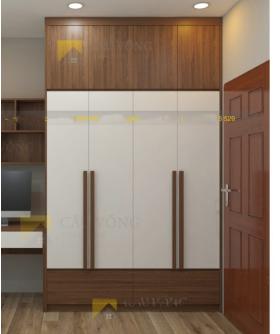 Tủ quần áo 133a - Gỗ MDF - Dài 1.4m đến 2m (Cao 2.4m)